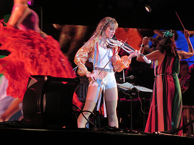 Lindsey Stirling at Coral Sky Amphitheatre in West Palm Beach, Florida on 18 August 2018