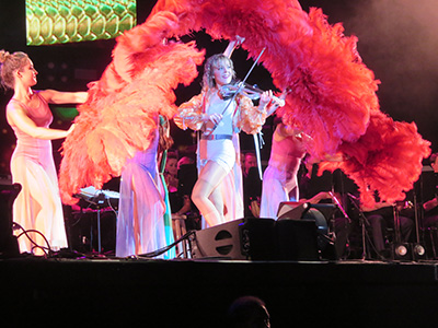 Lindsey Stirling at Coral Sky Amphitheatre in West Palm Beach, Florida on 18 August 2018